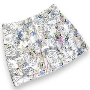 🍀 Lady Hagen Golf Skort Multicolor Paisley Stretch Lined Pockets Zip Size 12